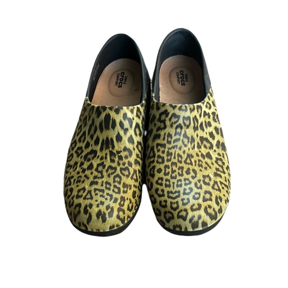 Crocs Neria Pro Work Clogs Leopard Size 10 , triple comfort , healthcare clogs - Picture 2 of 6